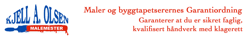 Kjell A Olsen Malermester logo